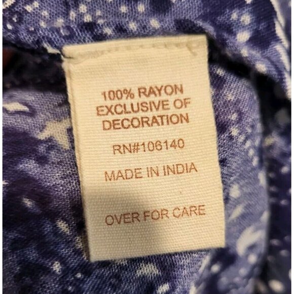 New Blue Boho Open Kimono Topper Tassels Altar'd State Sz M/L - Picture 6 of 8